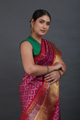 Mangenta Kanjeevaram Sareeuntitled (7 of 10)